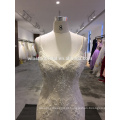 New arrival product wholesale Beautiful Fashion pearl white wedding dress